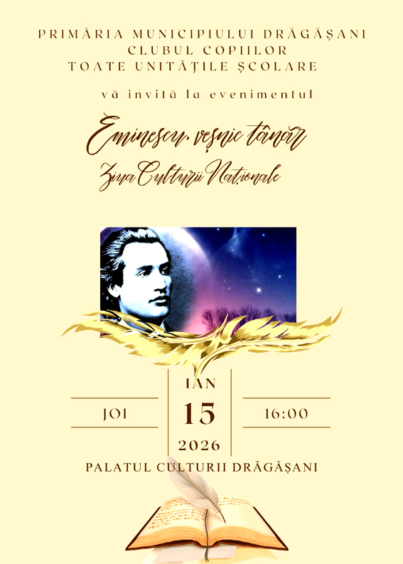 Afis Festuivitate De Comemorare A Lui Eminescu Editia 2026 02