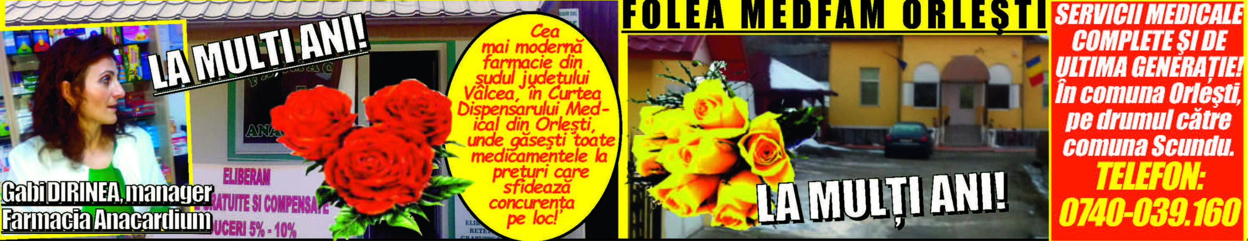 Felicitari Folea Medfam Srl Si Farmacia Anacardium Orlesti