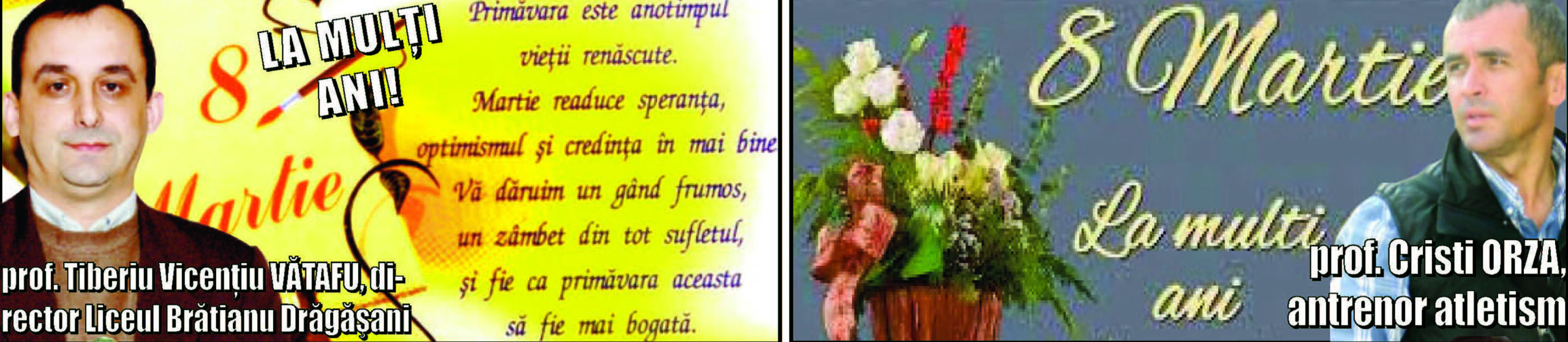 Felicitari Profesori Tiberiu Vicentiu Vatafu Si Cristi Orza