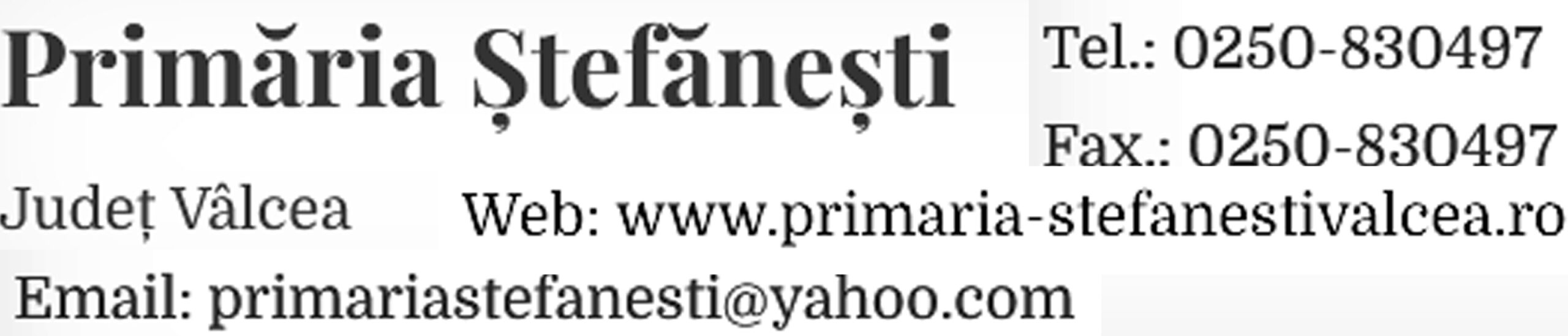 Logo Site Primaria Comunei Stefanesti Judetul Valcea