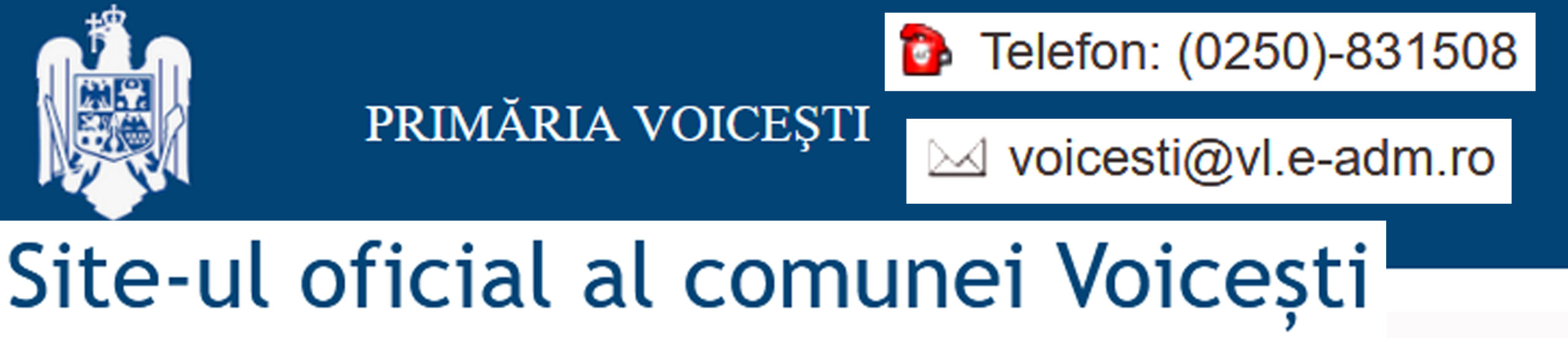 Logo Site Primaria Comunei Voicesti Judetul Valcea