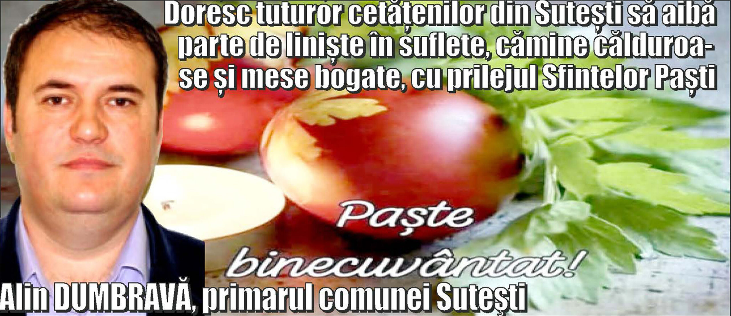 Felicitare Paste 2026 Alin Dumbrava