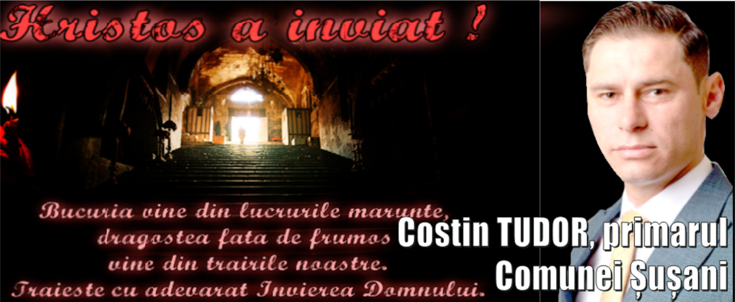Felicitare Paste 2026 Costin Tudor