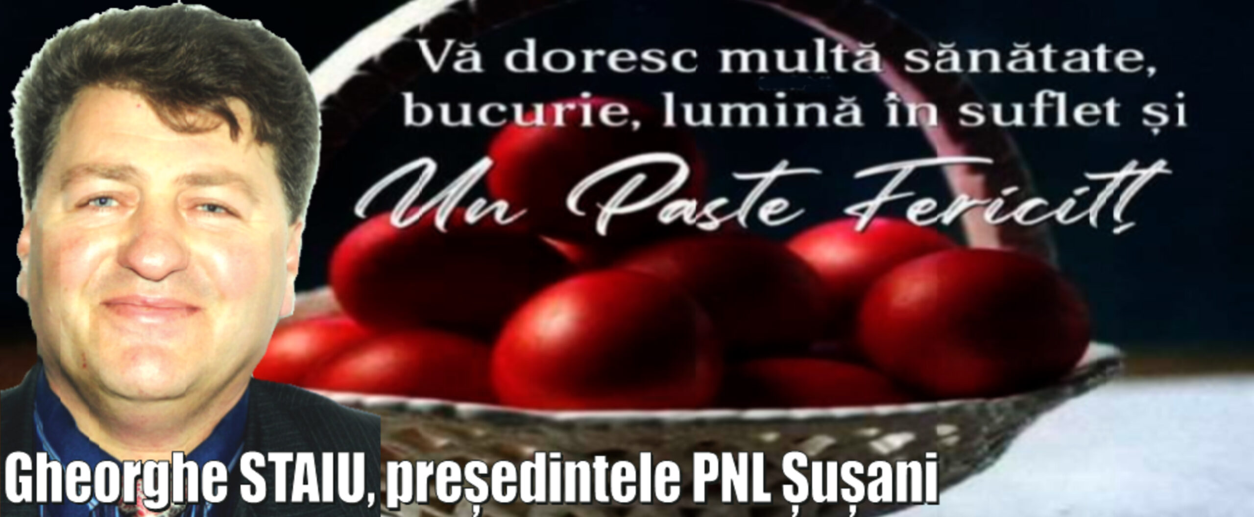 Felicitare Paste 2026 Gheorghe Staiu