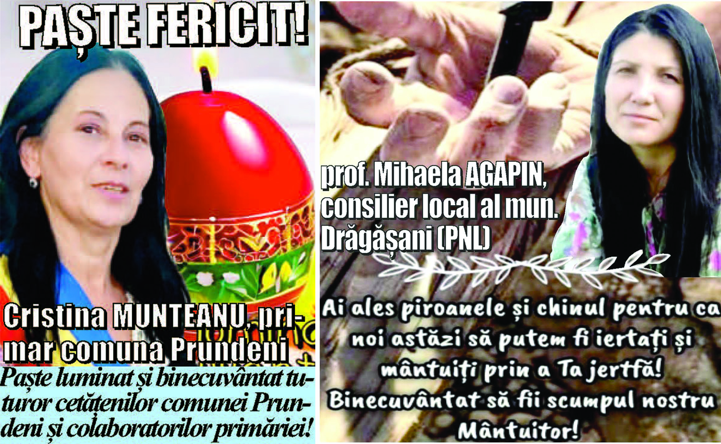 Felicitare Paste 2026 Primaria Prundeni Si Consilier Local Mihaela Agapin 00