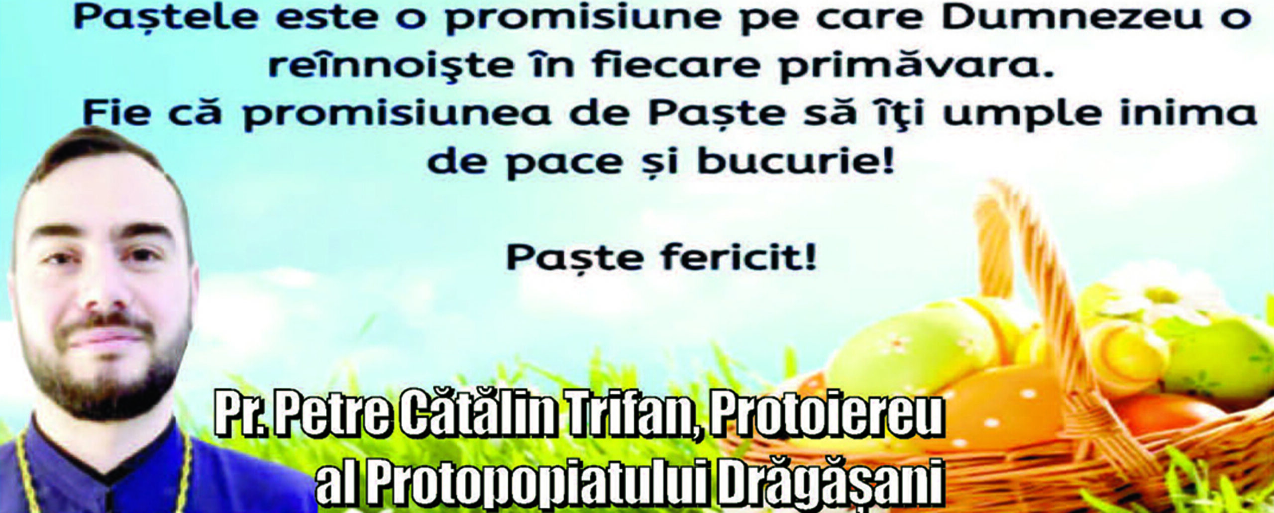 Felicitare Paste 2026 Protoieria Dragasani
