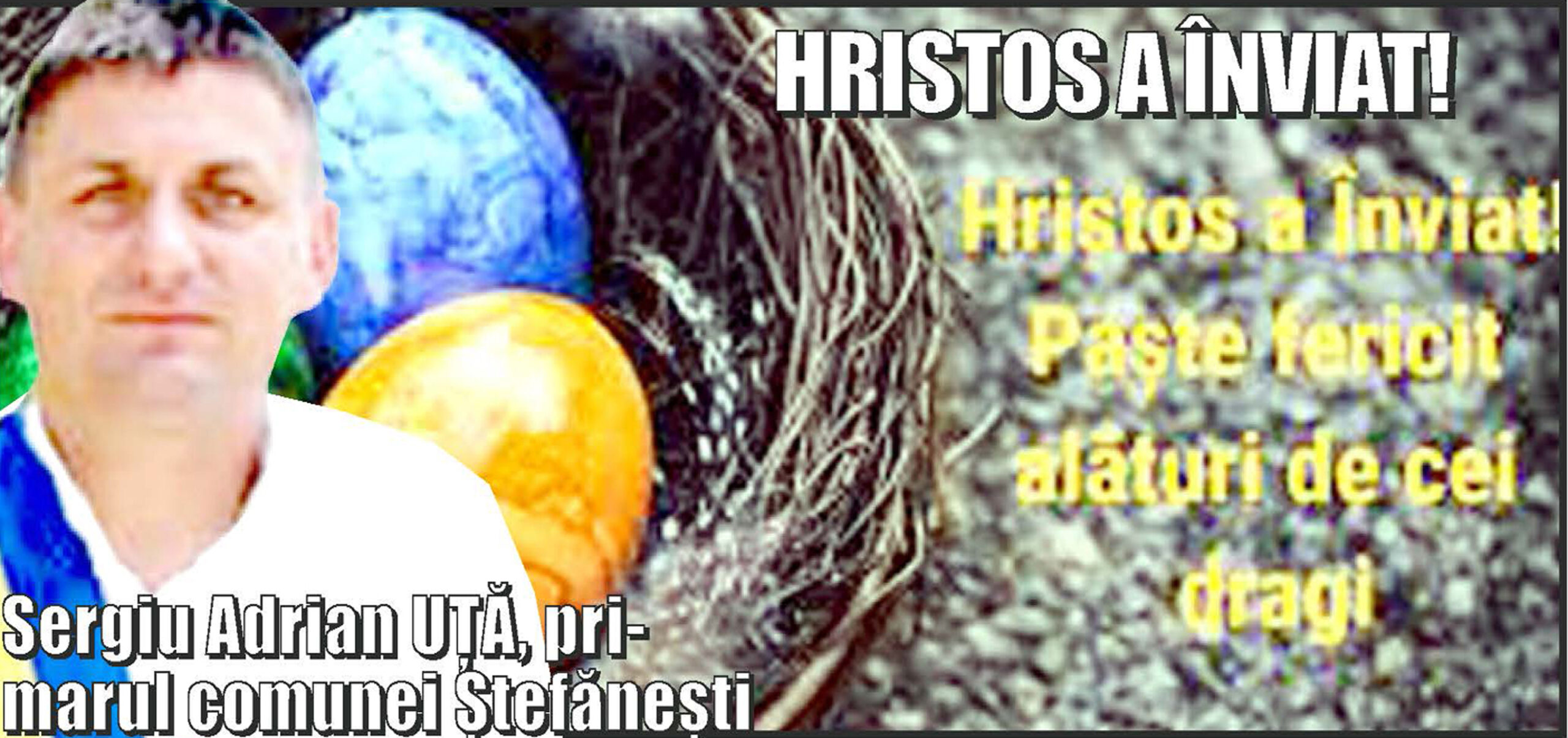 Felicitare Paste 2026 Sergiu Adrian Uta