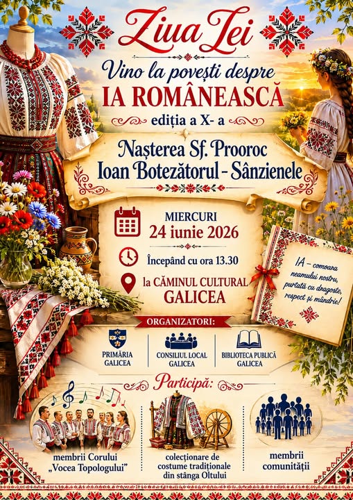 Anunt Organizare Eveniment Ziua Iei In Comuna Galicea 00