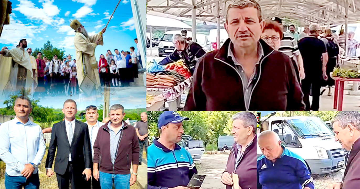 Panorama Periplu Prin Targul D Ela Ladesti Si Delegatia De Oficiali Prezenta La Sfintirea Noii Biserici Din Comuna Fartatesti Sat Dejoiu 00