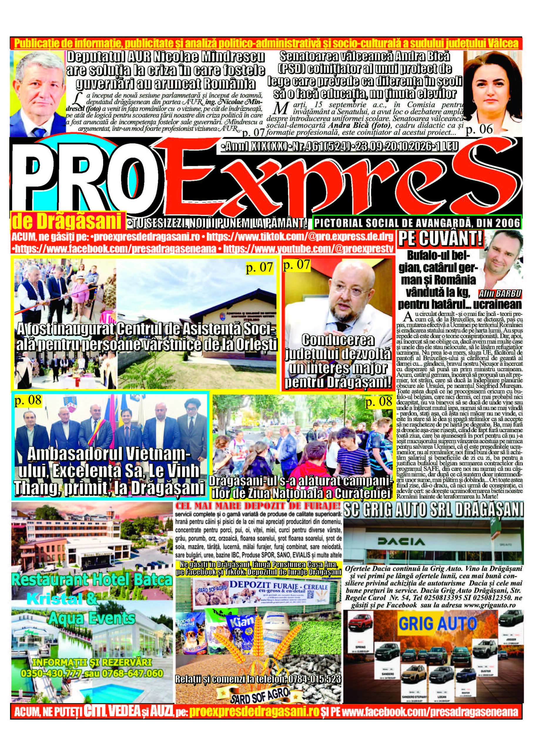 Ziarul PRO ExpreS De Dragasani Nr 461 524 Page 1